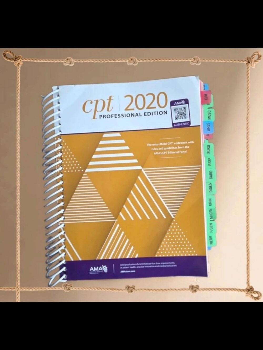 AMA CPT 2020 Professional Edition Medical Coding Book Spiral Bound w/ Tabs